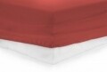 Cearceaf de pat cu elastic Red Heinner, 140x200 cm, 100% bumbac, rosu
