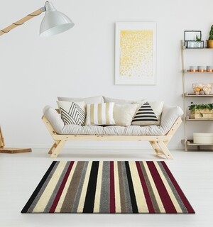 120x160 cm, Multicolor, Silver-Maroon