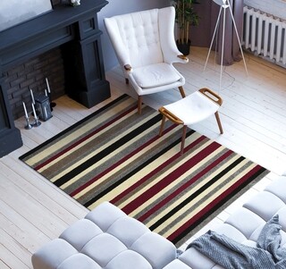 160x240 cm, Multicolor, Silver-Maroon