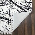 Covor, Safari, 80x150 cm, Poliester, Alb/Negru