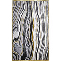 Covor, HE246 , 150x230 cm, Polipropilena, Alb / Negru / Gri / Auriu