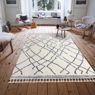 200x290 cm, Alb;Gri deschis