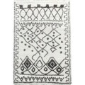 Covor, 3890A, 80x150 cm, Polipropilena , Alb/Gri