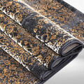 Covor, E1837, 80x150 cm, Poliester, Antracit / Aur