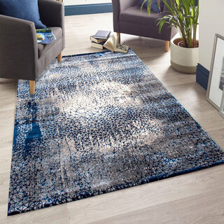 120x170 cm, Crem;Albastru