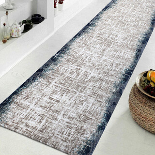 80x400 cm, Albastru navy;Bej