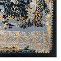 Covor, G6728, 150x230 cm, Poliester, Antracit / Aur