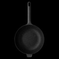 Tigaie stir fry BergHOFF, Gem Line, Ø28 cm, 3.9 L, aluminiu, negru