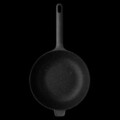 Tigaie stir fry BergHOFF, Gem Line, Ø28 cm, 3.9 L, aluminiu, negru