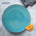 Set 6 farfurii intinde Gala Blue, Heinner, Ø27 cm, ceramica, albastru