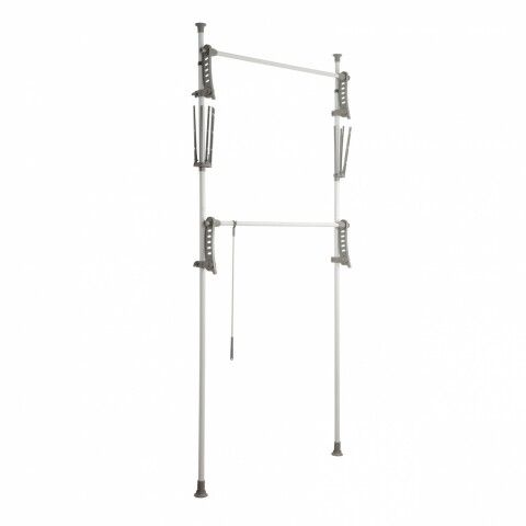 Suport pentru haine Herkules Twin, Wenko, 116 x 165 cm, extensibil, inox/polipropilena