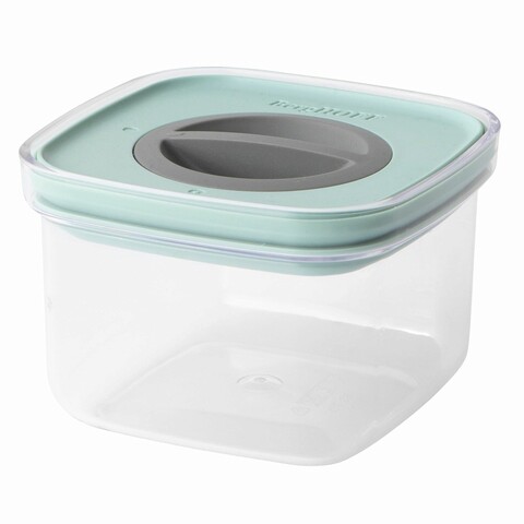 Caserola cu capac etans BergHOFF, Leo, 400 ml, 11.5 x 11.5 x 7.5 cm, plastic, verde