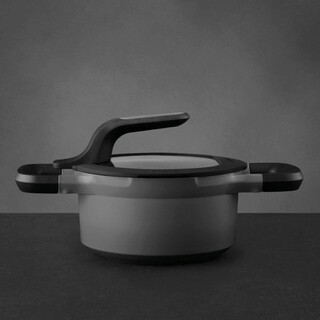 Gri, Cratita cu capac 16 cm