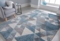 Covor Dakari Nuru Blue Cream Grey, Flair Rugs, 160 x 230 cm, 100% polipropilena, albastru