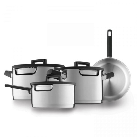 Set vase pentru gatit 7 piese BergHOFF, Gem Downdraft, inox