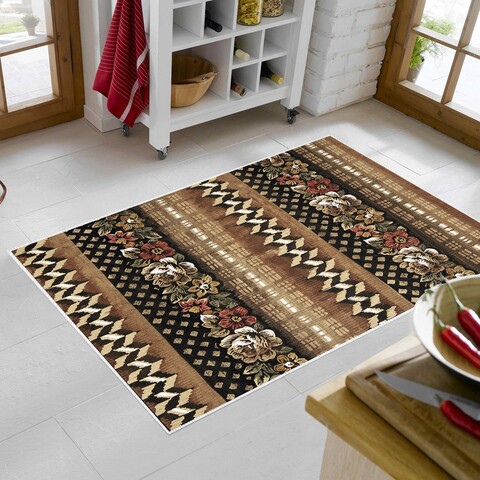 Covor, Mu127, 80x150 cm, Poliamida, Cafeniu