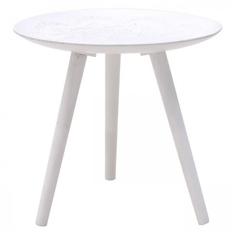 Masuta de cafea InArt, 44.5x40 cm, White