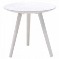 Masuta de cafea InArt, 44.5x40 cm, White