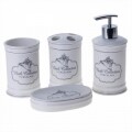 Set de baie InArt, 4 piese, portelan, Bath Collection
