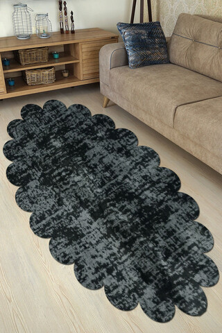 Covor, Ellipse Daisy Pattern, Gri inchis