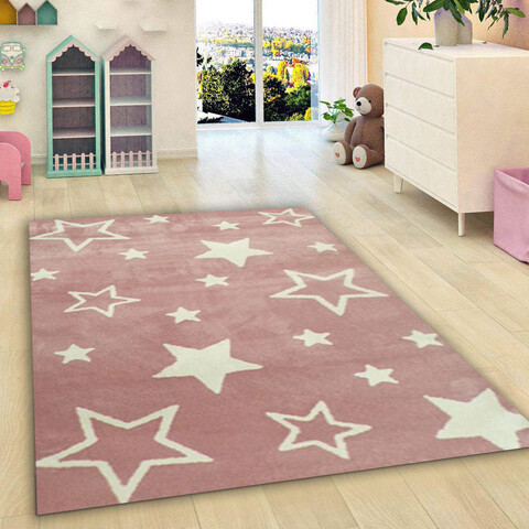 Covor, 8681, 80x150 cm, 30% poliester/70% polipropilena, Roz