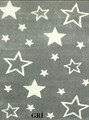 Covor, Machine Star, 80x150 cm, 30% poliester/70% polipropilena, Gri