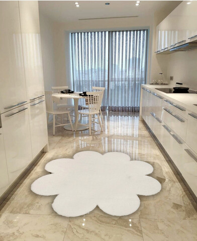 Covor, Daisy Plush, Alb