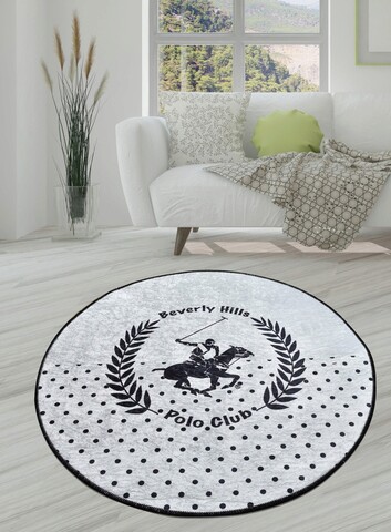 Covor, Martin DJT , 50% catifea/50% poliester, Ecru/Negru