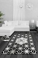 Covor, Black Glow, Poliester, Negru / Ecru