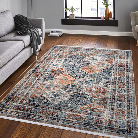 Covor de hol, Bohem 4007, 75x150 cm, Poliester, Multicolor