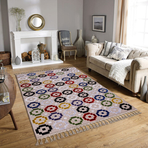 Covor, LasMonte Jüt 3038, 80x150 cm, 80% iuta/20% acril, Multicolor