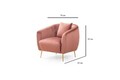 Fotoliu, Atelier del Sofa, 560ARE1729, Roz