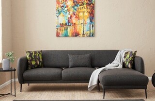 265x80x163 cm, Antracit