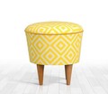 Taburet, Atelier del Sofa, 209FLF1218, Galben
