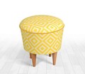 Taburet, Atelier del Sofa, 209FLF1218, Galben