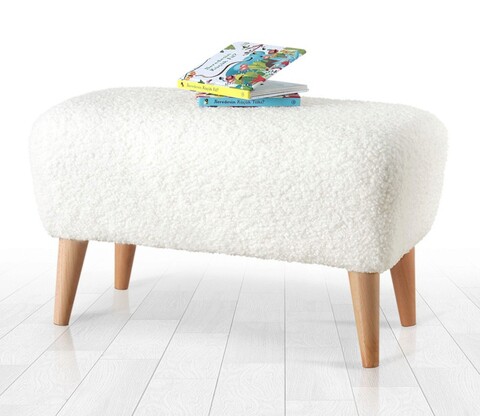 Taburet, Atelier del Sofa, 209FLF1317, Alb