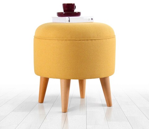 Taburet, Atelier del Sofa, 209FLF1350, Galben