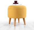 Taburet, Atelier del Sofa, 209FLF1350, Galben