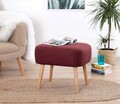 Taburet, Atelier del Sofa, 209FLF1134, Rosu claret