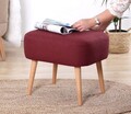 Taburet, Atelier del Sofa, 209FLF1134, Rosu claret