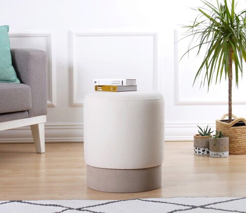 Taburet, Atelier del Sofa, 209FLF1124, Crem