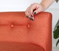 Taburet, Atelier del Sofa, 209FLF1339, Portocaliu