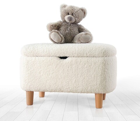 Taburet, Atelier del Sofa, 209FLF1320, Alb