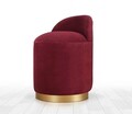 Taburet, Atelier del Sofa, 209FLF1105, Rosu claret