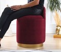 Taburet, Atelier del Sofa, 209FLF1105, Rosu claret