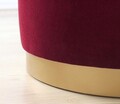 Taburet, Atelier del Sofa, 209FLF1105, Rosu claret