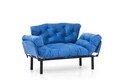 Canapea extensibila 2 locuri, Futon, 859FTN1243, Metal, Albastru