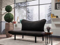 Canapea extensibila 2 locuri, Atelier del Sofa, 859FTN1226, Negru
