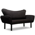 Canapea extensibila 2 locuri, Atelier del Sofa, 859FTN1226, Negru