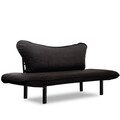Canapea extensibila 2 locuri, Atelier del Sofa, 859FTN1226, Negru